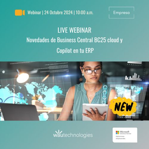 Webinar sobre las novedades de Business Central BC25 cloud y la integración de Copilot IA para optimizar la gestión empresarial en la nube